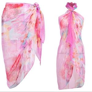 Chiffon Print Scarf Beach Sarong